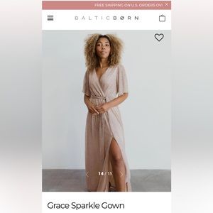 Grace Sparkle Gown Baltic Born. New with tags.